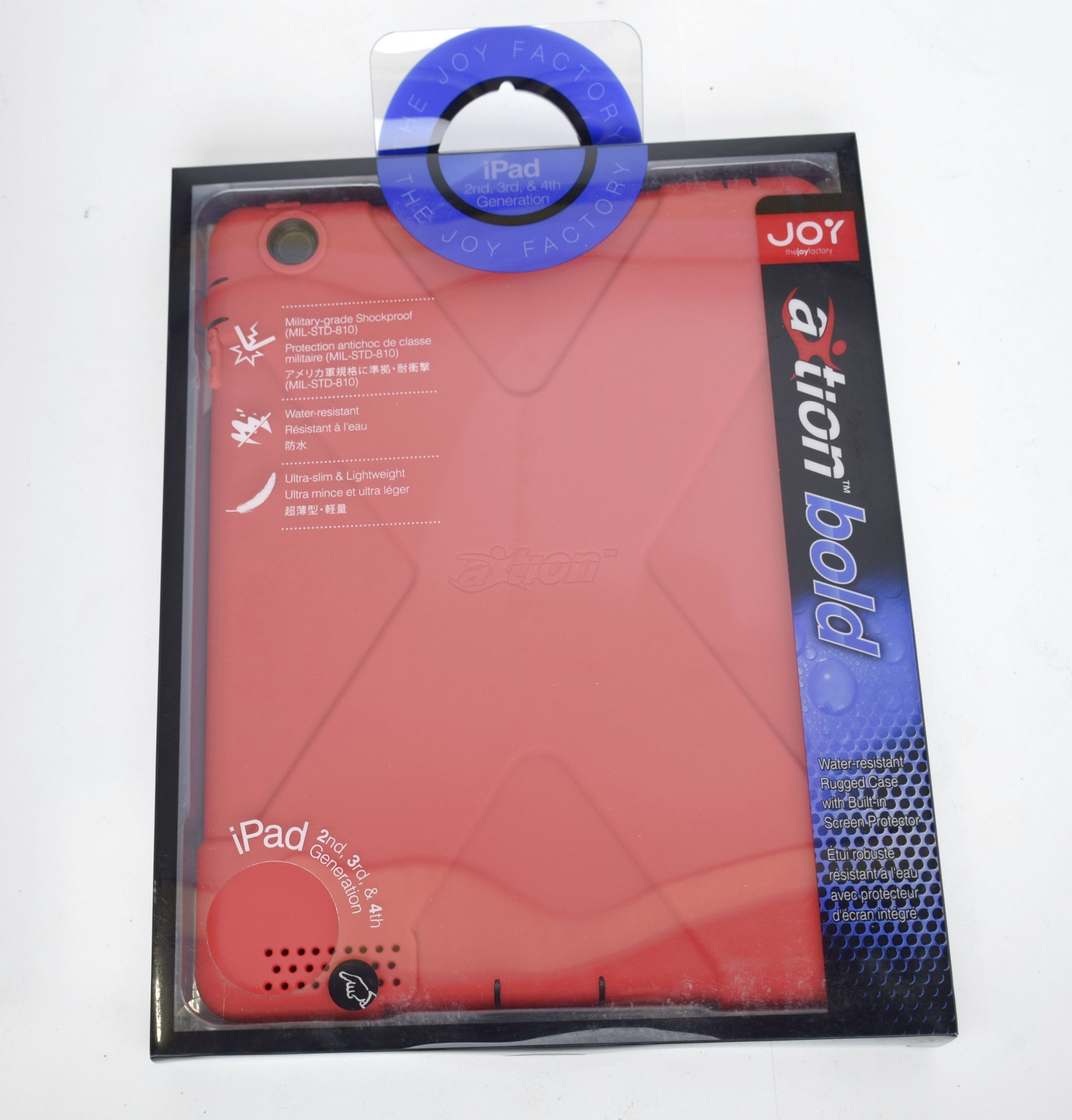 Ipad Air Red Rubber Tablet Case Cover Axtion Edge The Joy Factory