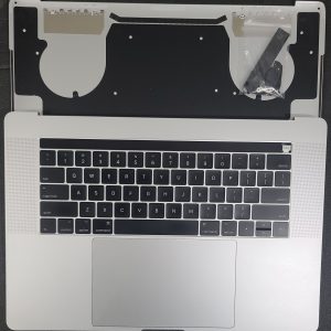 MacBook Pro 15" A1707 Silver Top Case Keyboard Battery 90% Touchpad Grd A-