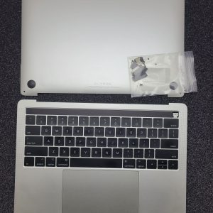 Grd B+ MacBook Pro 13" A1706 Silver Top Case Keyboard Battery 83% TrackPad Cover