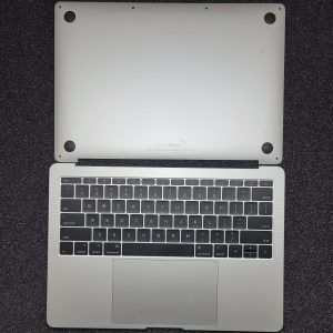 Grd A MacBook Pro 13" A1708 Top Case Silver Keyboard Battery 90% TrackPad Cover