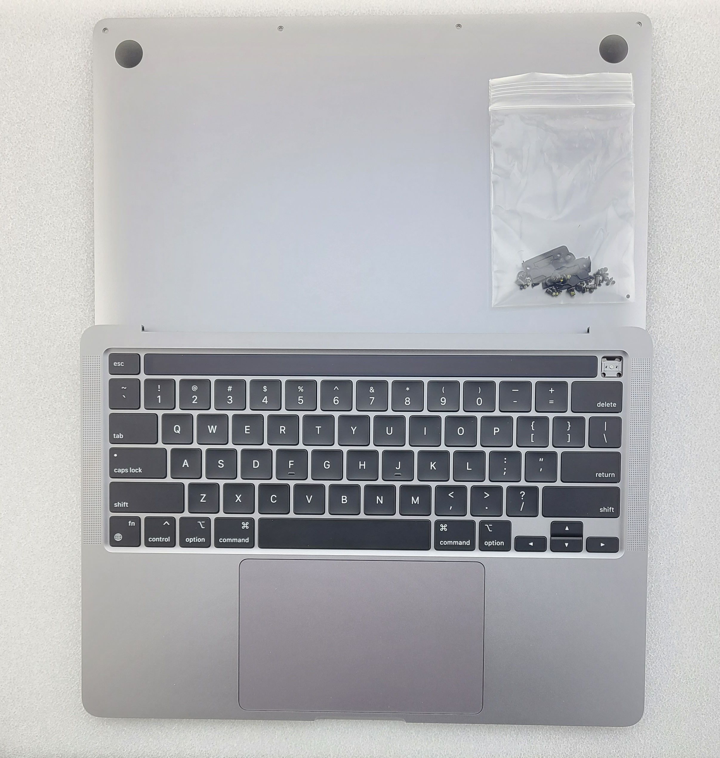 Grd A MacBook Pro 13” A2338 M1 Top Case Gray Keyboard Touchpad Battery & more eSocket.us