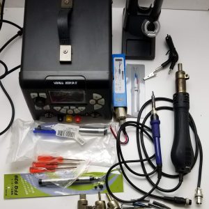 YIHUA 853D 5A-II 30V 5A Hot Air Rework Soldering Iron Station & DC Power Supply