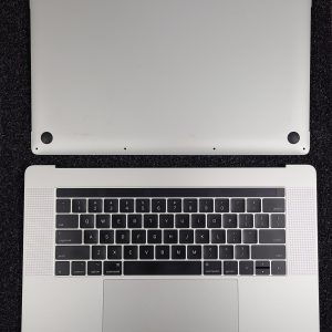 MacBook Pro 15" A1707 Silver Top Case Keyboard Battery 92% Touchpad Grd A