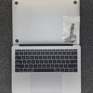 Grd A- MacBook Pro 13" A1708 Top Case Gray Keyboard Battery 94% TrackPad Cover