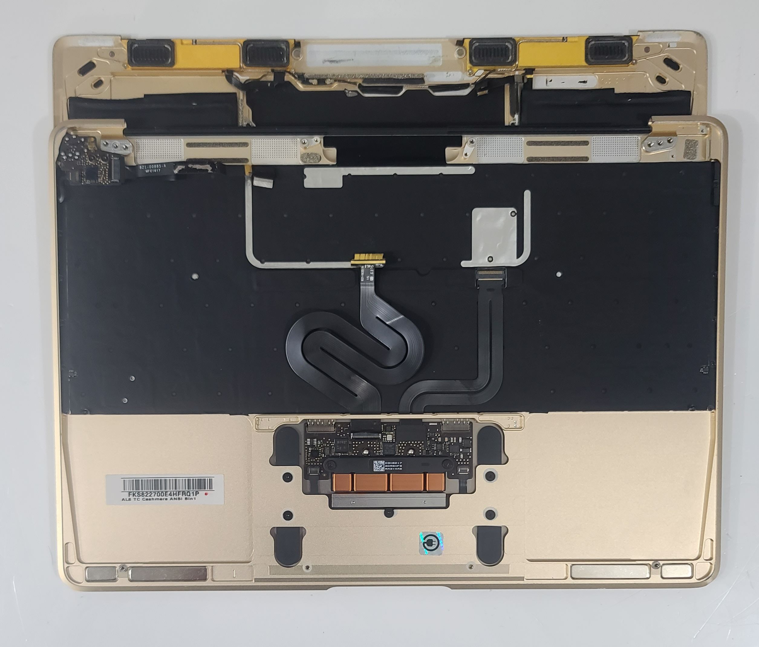 GRD B MacBook A1534 GOLD 2016 2017 12 Top/Bottom case Keyboard Touchpad Battery - Image 4