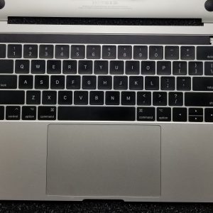 Grd A- MacBook Pro 13" A1706 Silver Top Case Keyboard Battery 90% TrackPad Cover