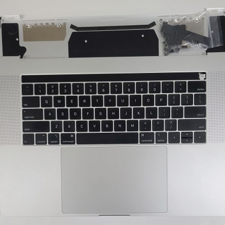 Grd A MacBook Pro 15″ A1990 Silver Top Case Keyboard Touchpad Battery 90%