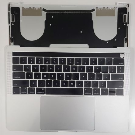 Grd AMacBook Pro A1989 2018 2019 13 Silver Top Case Keyboard Touchpad Battery 90%