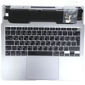 A+ Arabic MacBook Air 13 A2337 M1 Top Case Gray Keyboard Touchpad Battery 91%