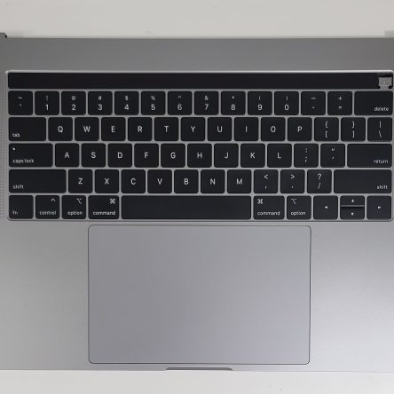 MacBook Pro 15″ A1990 2019 Space Gray Top Case Keyboard Touchpad Battery 90%