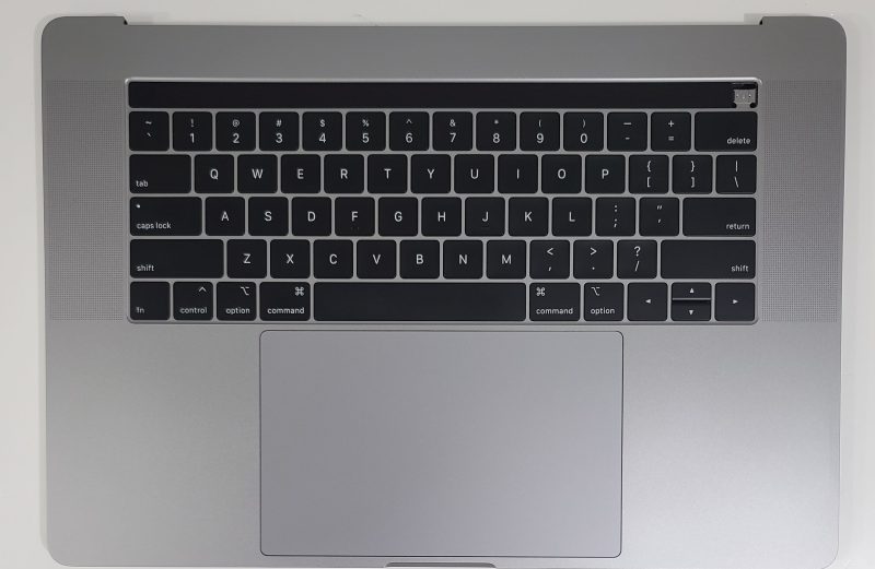 MacBook Pro 15″ A1990 2019 Space Gray Top Case Keyboard Touchpad Battery 90%