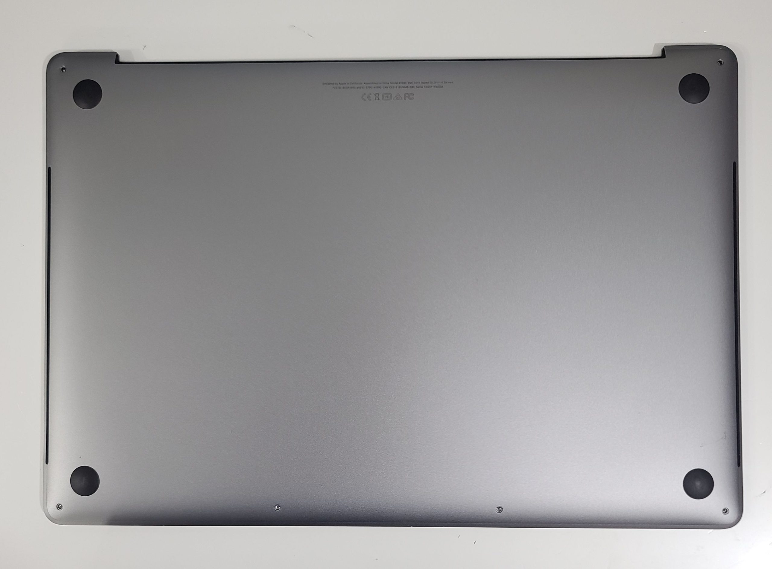 MacBook Pro 15" A1990 Space Gray Top Case Keyboard Touchpad Battery 90% - Image 3