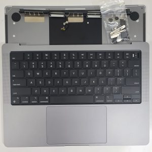 A2442 MACBOOK PRO 14" M1 PRO, 2021 - TOP CASE GREY TRACKPAD BATTERY 93% GRD A