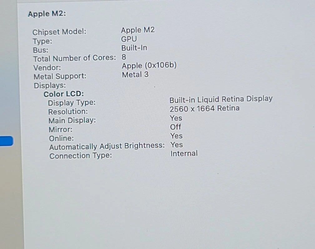 2022 MACBOOK AIR 13.6" M2 A2681 LOGIC BOARD 8GB 256GB 820-02536 + TOUCH ID - Image 5