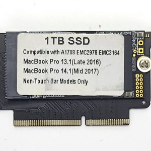 1TB PCIe NVMe SSD SOLID STATE DRIVE - MacBook Pro 13" A1708 Late 2016 Mid 2017