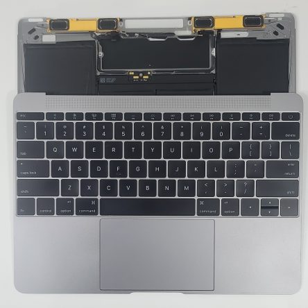 MacBook A1534 GRAY 2015 12″ OEM Top case w/Keyboard Touchpad Battery 97%
