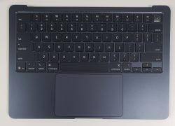 Grd A+ MacBook Air 13 A3240 M4 Top Case Keyboard Touchpad Battery 100% MIDNIGHT