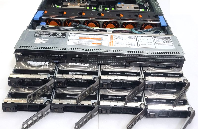 DELL R730 8LFF 2x E5-2697v4 2.3GHz =36 Cores 128GB H730 30TB SAS 4xRJ45