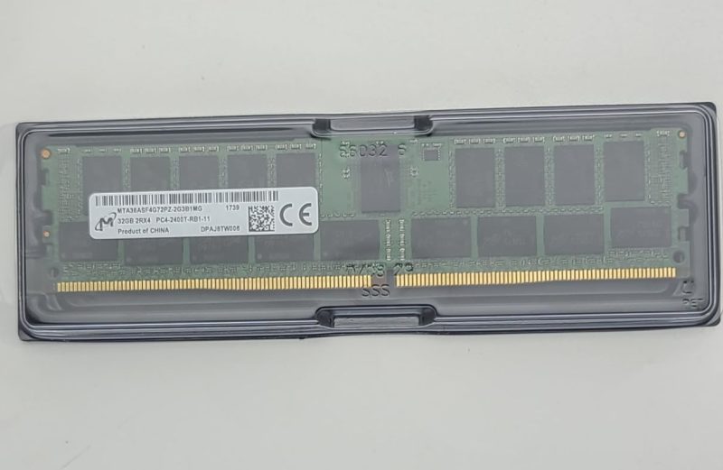 Micron 32GB 2Rx4 PC4-2400T DDR4 2400MHz REG RDIMM ECC MTA36ASF4G72PZ