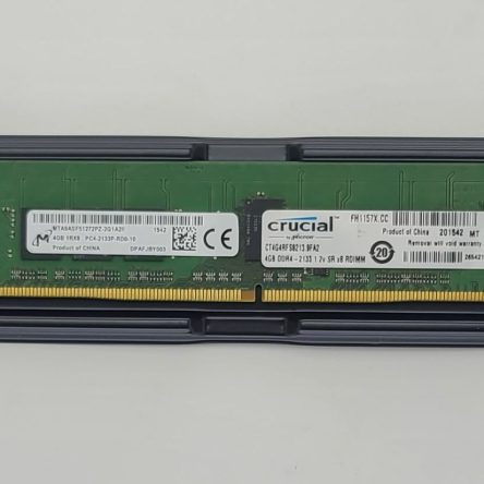 Micron 4GB 1Rx8 PC4-2133P DDR4 2133MHz REG RDIMM ECC MTA9ASF51272PZ